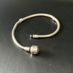 Pandora Moments Barrel Clasp Snake Chain Bracelet